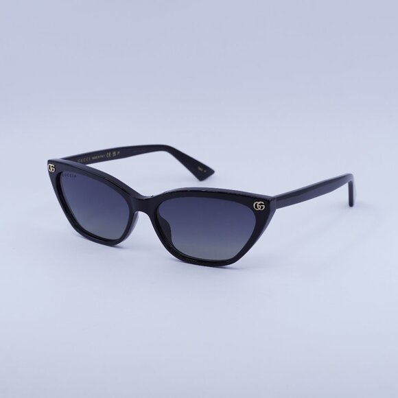 🕶️ New Gucci GG1815S 005 Sunglasses - Black Frame, Grey Polarized Lenses - Picture 1 of 11